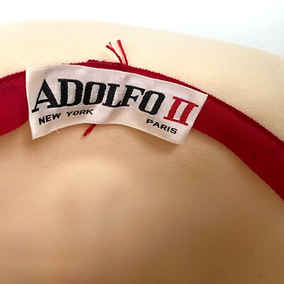 Vintage Adolfo II Excello Bollman Fedora Derby Hat Wool Felt  display picture 1
