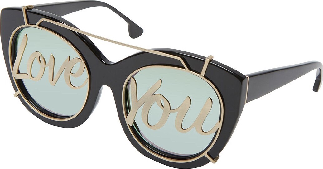 Alice + Olivia Walker Love You Sunglasses | eBay display picture 1