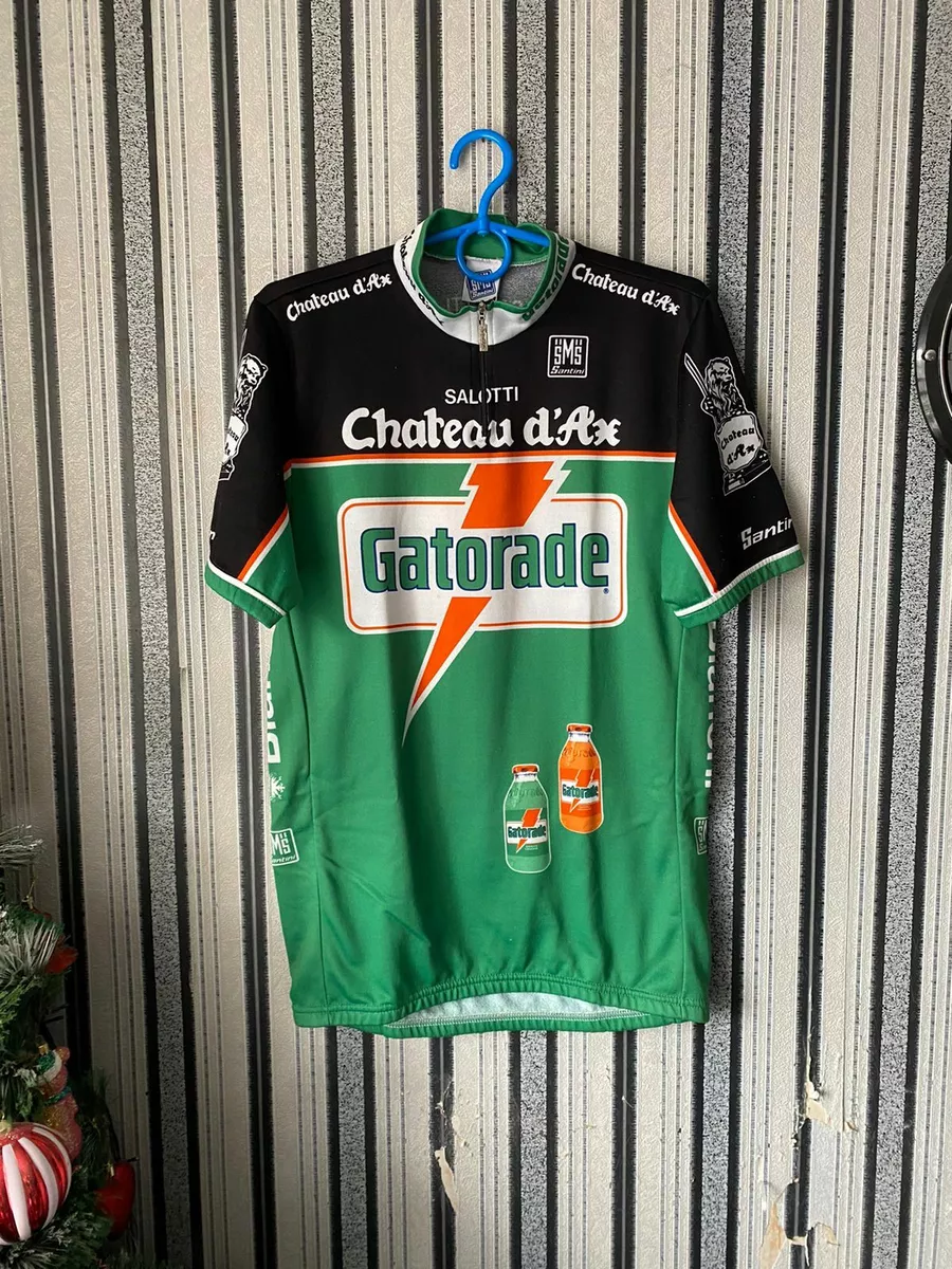 Vintage Santini Gatorade Chateaux D Ax Bianchi Retro Jersey size