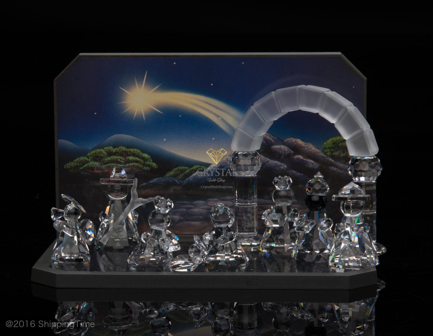 Swarovski Christmas Xmas Nativity Scene SET Complete