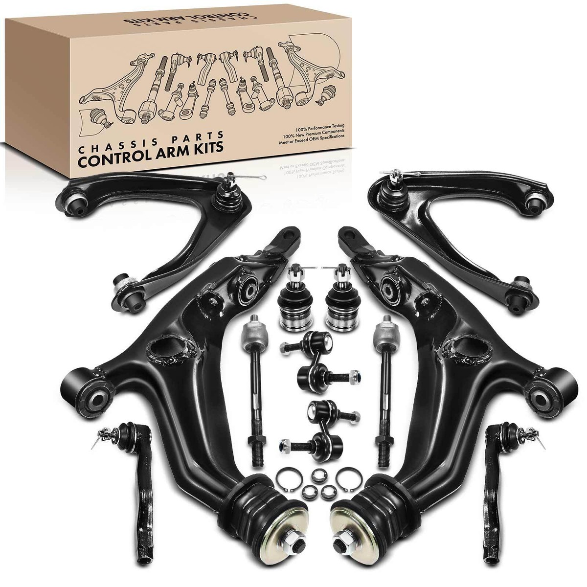 新品 ホンダ純正 ES ET シビックフェリオ RD CR-V タイロッドエンド 12x Front Upper & Lower Control Arm Ball Joint Tie Rod End for