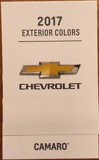 2017 CHEVROLET GM CAMARO DEALERSHIP EXTERIOR COLOR PAINT CHART NEW