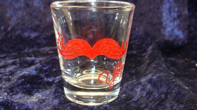#ad YELP MUSTACHE SHOT GLASS 2.25” VGC $7.00