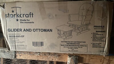 Storkcraft Glider And Ottoman Sets W/ Removable Cushions Wooden in Espresso