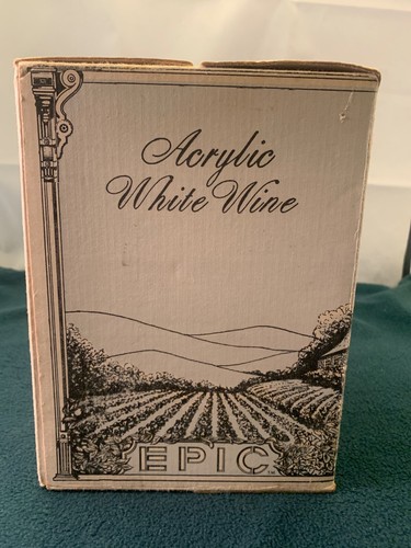 Epic Set of 4 Acrylic White Wine 6 oz Glasses Poolside Safe New in Box - Picture 4 of 8