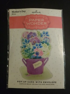 Hallmark Paper Wonder 3D Pop Up Mothers Day Card with envelope for MOM ...