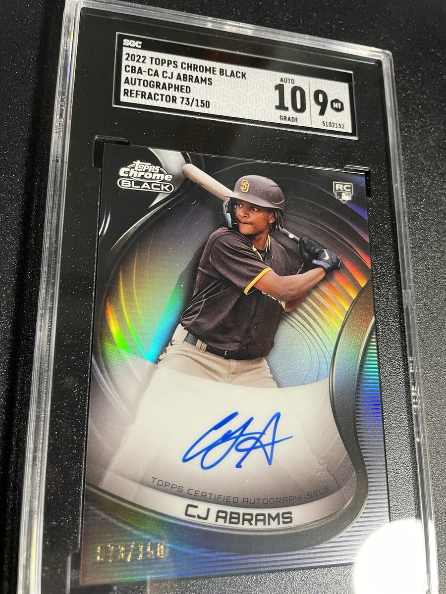 2022 TOPPS CHROME BLACK CJ ABRAMSサインカード 【公式通販】
