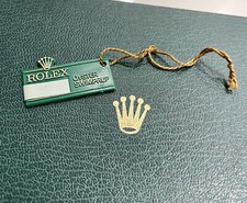 Vintage GENUINE Rolex Oyster Swimpruf watch Hang tag 70s-80s Big Crown Green