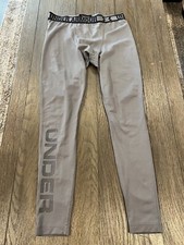 Mens Under Armour Gray Black Jock Spandex Tights Compression Pants M