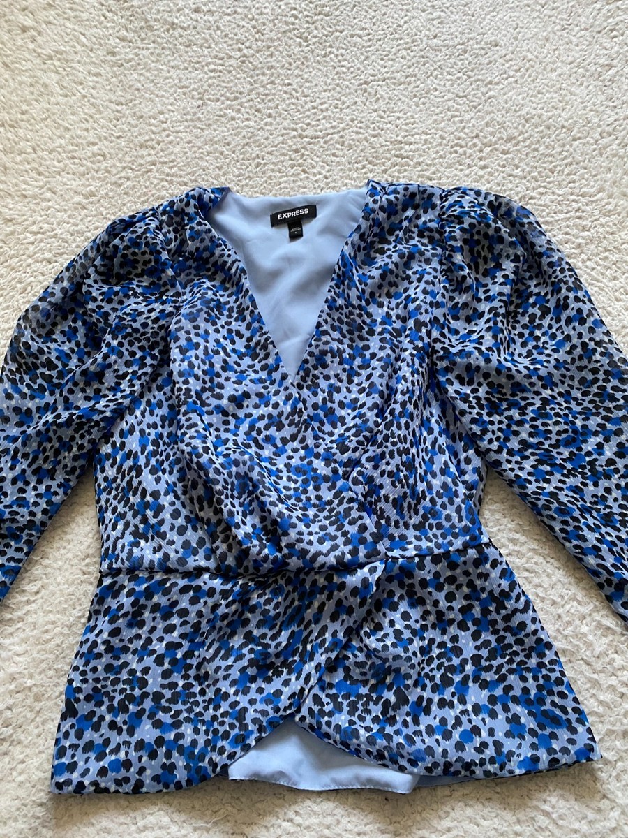 express leopard blouse