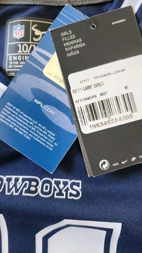 NWT Nike GIRLS Dallas Cowboys Micah Parsons Game Jersey Navy Color Medium 10/12 - Picture 2 of 5