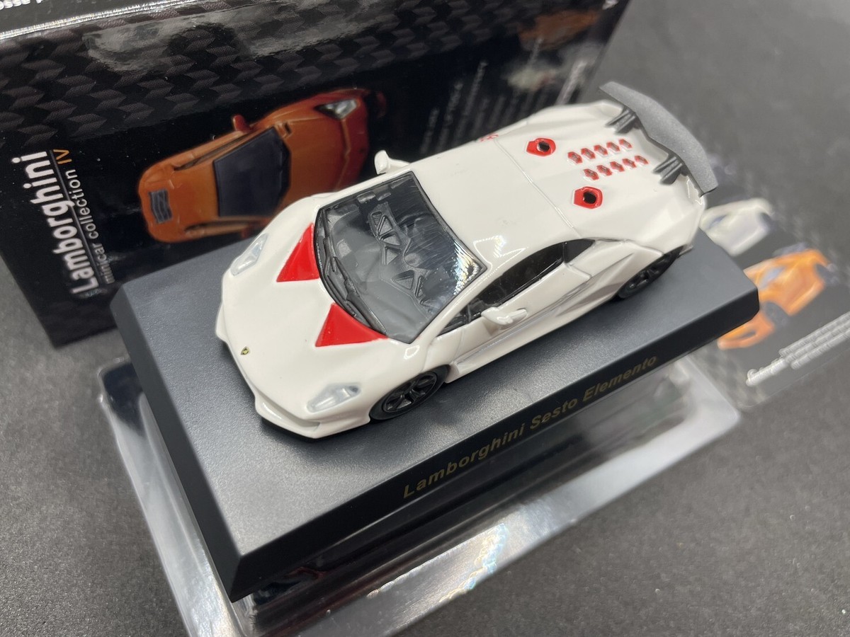 Kyosho 1/64 Lamborghini collection4 Sesto Elemento White Diecast