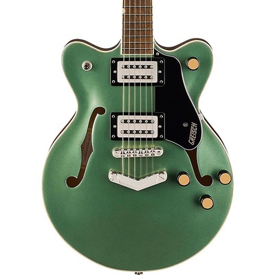 Gretsch G2655 Streamliner Center Block Jr. DC V-Stoptail Guitar Steel Olive