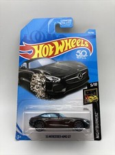 Hot Wheels Card Error  142 Nightburnerz 5/10 '15 MERCEDES-AMG GT Black w/Gray