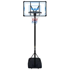 Basketball Hoop Adjustable Height 4.74-10 FT, Portable Basketball Stand