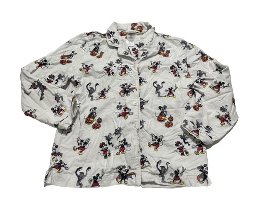 Conjunto de pijama de franela de Halloween Pottery Barn Teen unisex Mickey Mouse talla mediana - Imagen 2 de 6