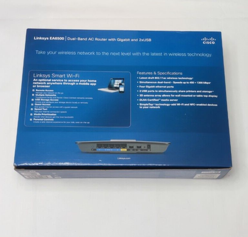 Linksys Cisco EA6500 AC Dual Band Smart Wi-Fi Router - AC1750 with Gigabit + USB - Picture 8 of 8