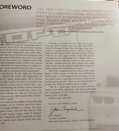 Copo Camaro: The Chevrolet Performance Team Unleashes a Legend By Jeff Leestma - Picture 15 of 22