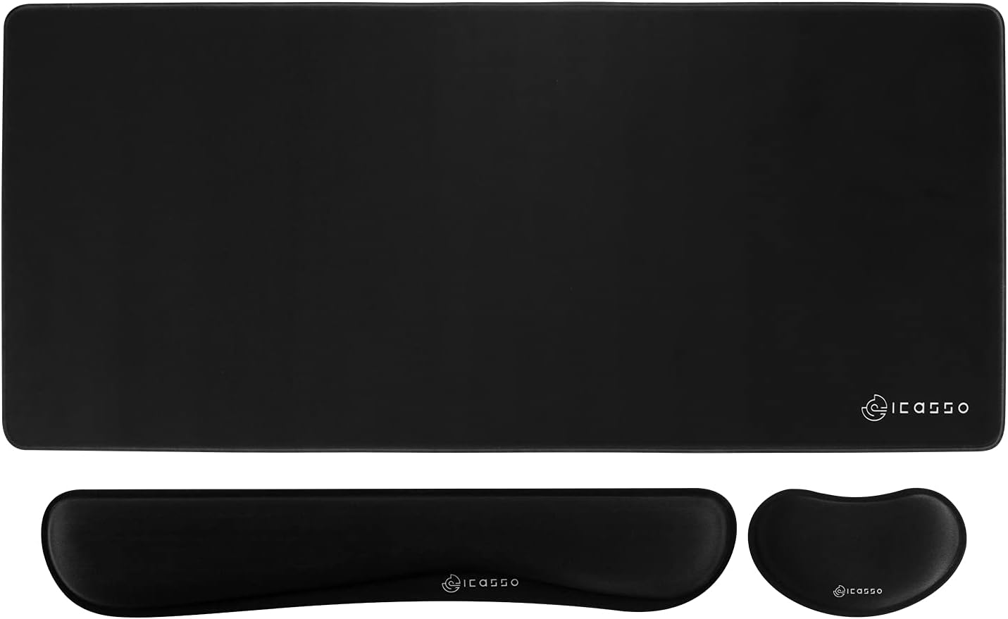 3-in-1 Large Gaming Mouse Pad Set with Keyboard Wrist Rest Support