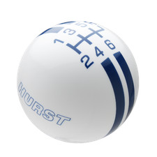 Speed Dawg White Engraved Hurst Blue Stripe Shift Knob 6 Speed H502hu-rbl-6rur