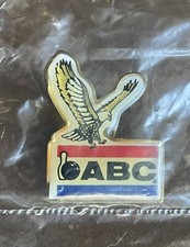 NOS Vintage AMERICAN BOWLING CONGRESS ABC Pinback Pin Eagle Logo New