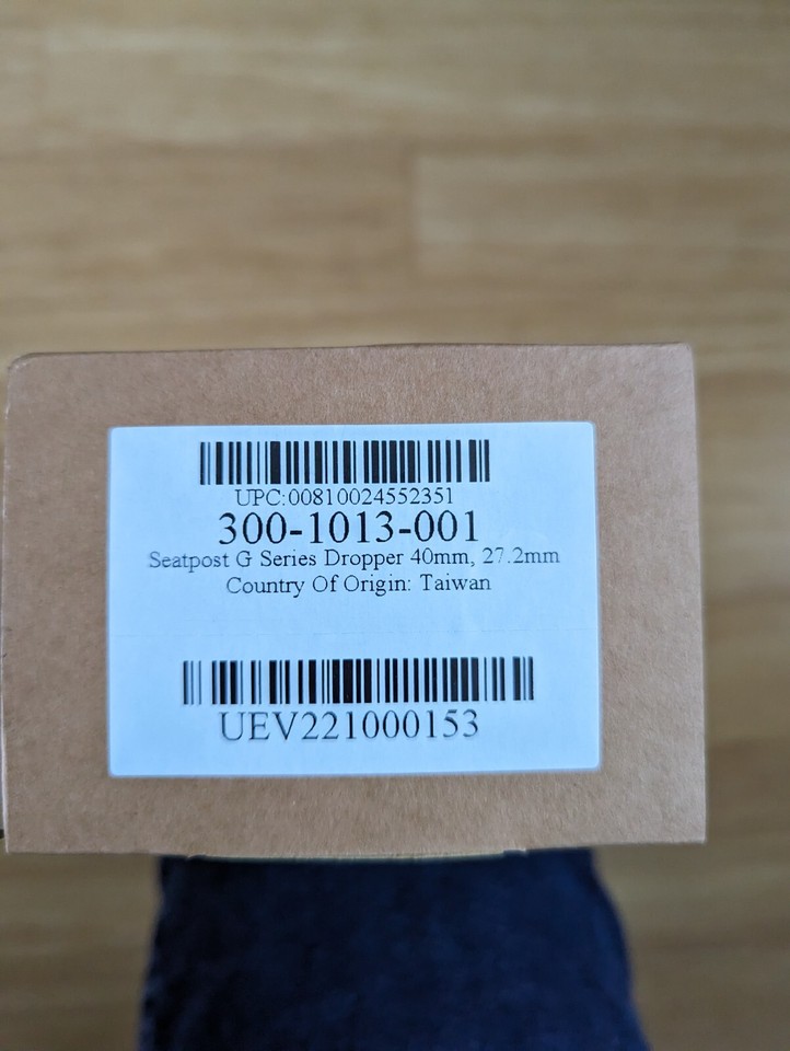 ENVE G Series Dropper Seatpost 27.2mm 40mm Travel with ENVE Dropper