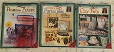 One Stroke Painting books 3 Dewberry, Posies 9648, Purses 9806, Clay Pots 9816