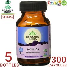 Moringa Organic India OFFICIAL USA 5 Box 300 Caps Metabolism Protein