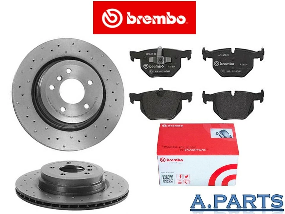 BREMBO BREMSENSATZ Ø 336 HINTEN GELOCHT BMW 3ER E90 E91 E92 E93 PERFORMANCE - Bild 1 von 1