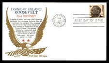 Mayfairstamps US FDC 1966 Franklin Roosevelt 32nd President Eagle Flag First Day