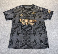 Adidas Arsenal 2022/23 Away Jersey Xhaka 34 Black Gold Premier League Men's XL