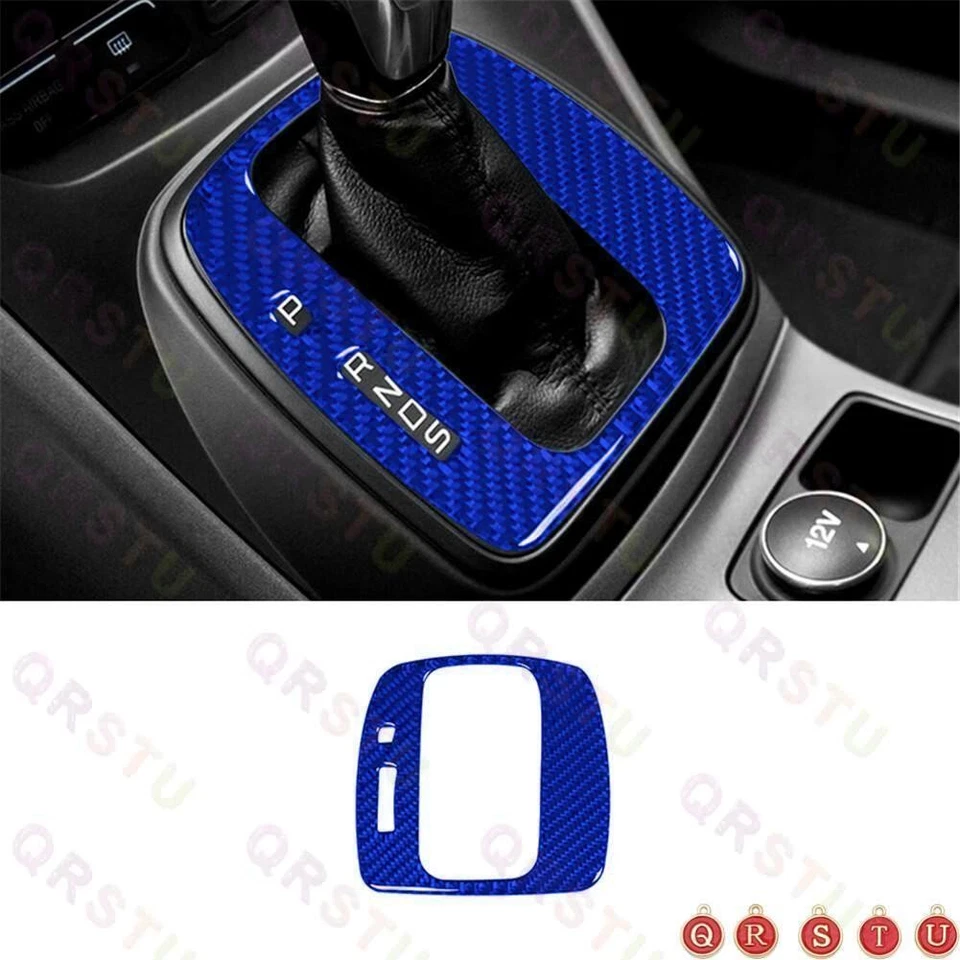 16Pcs Blue Carbon Fiber Full Set Cover Trim Kit For Ford Escape 2013-2016 Type A - Изображение 3 из 4