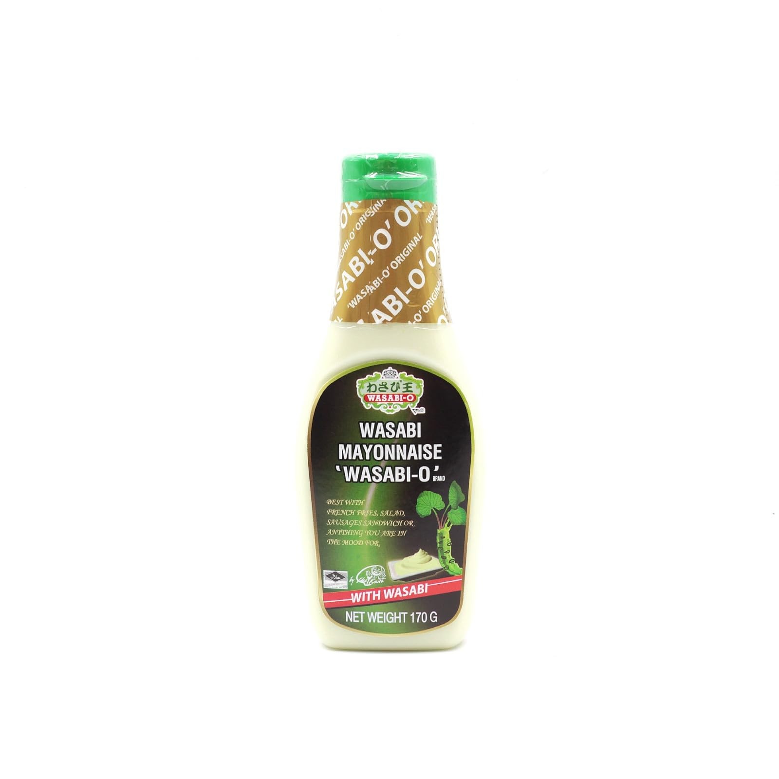 Mayonesa picante - WasabiMayonesa, hecha con wasabi real, 170 g Pa...