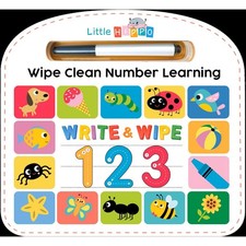 Write  Wipe 123 - Children's Illustrated Novelty Learning Board Book NEW