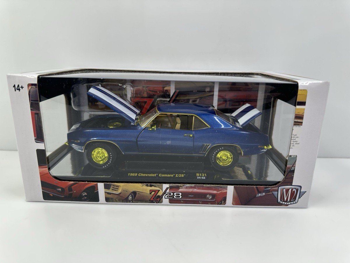 Rare M2 Machines 1969 Chevrolet Camaro Z/28 Chase 1:24 Blue 1/750