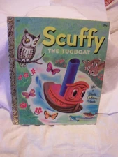 1972 SCUFFY THE TUGBOAT And His Adventures Down The River Little Golden Book-#27