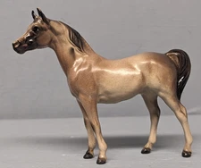 Crisp Rare Rosegray Color Hagen Renaker  Mini Arabian Stallion A Real Show Horse