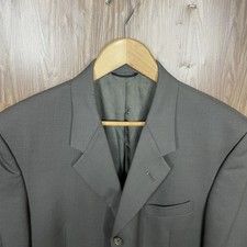 Kenneth Cole Sport Coat Mens 40S Brown Polyester Three Buttons