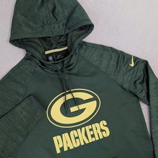 NEW Nike Dri Fit Green Bay Packers Team Apparel Men's Sm Hoodie NFL Green