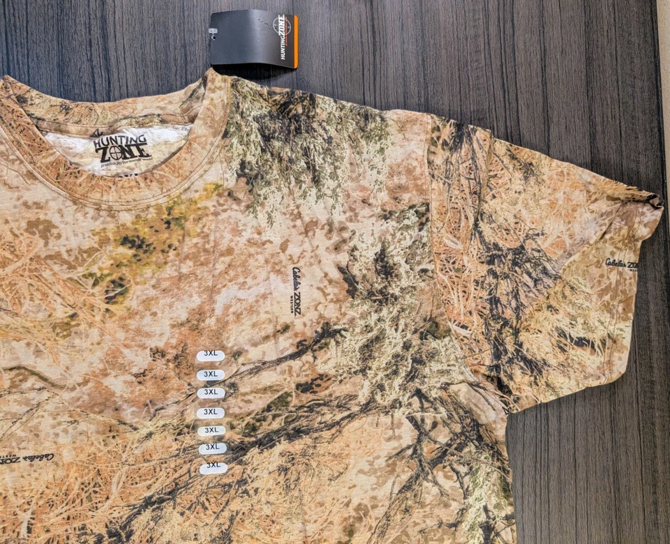 Hunting Zone Men's 3XL Camo T-Shirt - Cabela's Zonz Woodland -New With Tags - Image 3 of 4