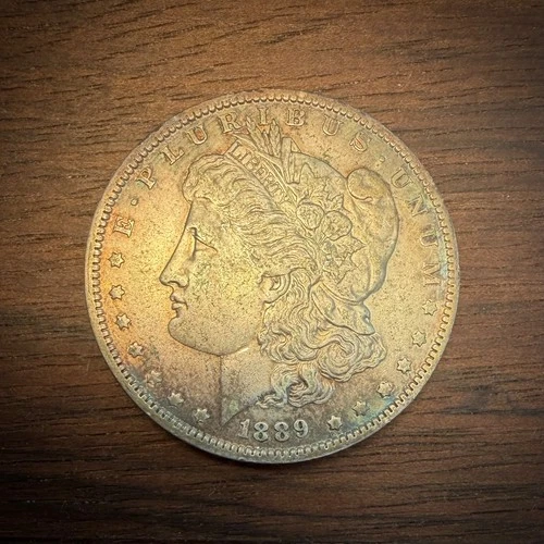 1889-O Morgan Silver Dollar XF/AU - Rare Date - Toning!!  Low Mintage US Silver
