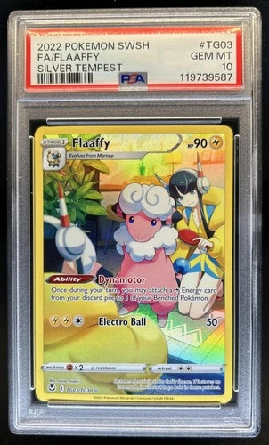 2022 Pokemon SWSH Silver Tempest Flaaffy Trainer Gallery Holo #TG03/TG30 PSA 10