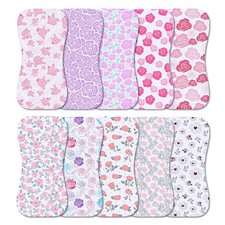 10-Pack Burp Cloths for Baby Boys and Girls - Organic Baby Burp Cloth,Baby Wa...