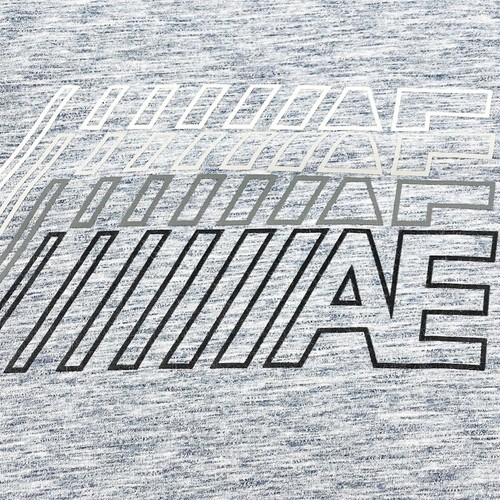 American Eagle Mens Heathered Graphic Tee Medium Blue Gray Cotton Blend Y2K 90s - Picture 8 of 10