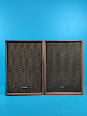 Toshiba/Aurex Concave Speaker Pair, Model: SS-24 (1973), 30W @ 8Ω