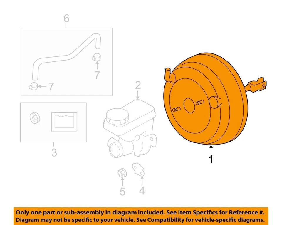 Subaru Impreza 2012 potenciador de freno OEM 97 k millas - LKQ390615709 Foto 4 de 4