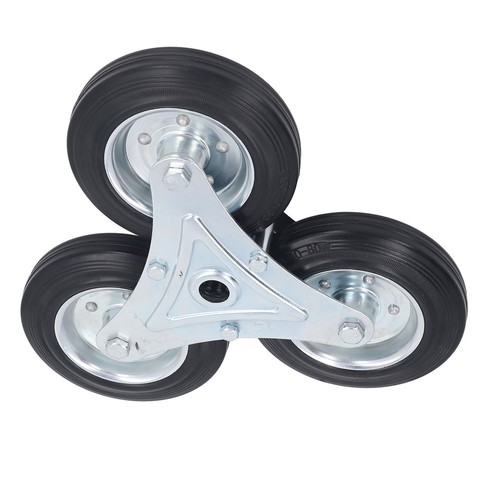 Stair Climbing Wheel 6in 300LBS Load Capacity Triangular Wheel Solid Rubber New - Picture 6 of 24
