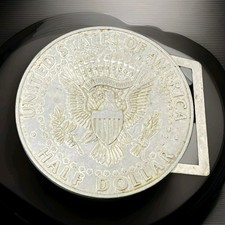Vintage Men US Coin Belt Buckle