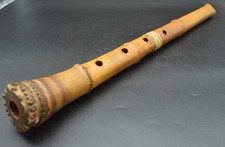 Japanese antique Vintage Shakuhachi Flute Instrument length 58.0cm Bamboo Japan