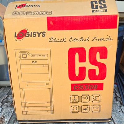 Logisys CS308RD ATX Mid Tower Case Red/Black w/ 480W PSU, USB/Audio Ports